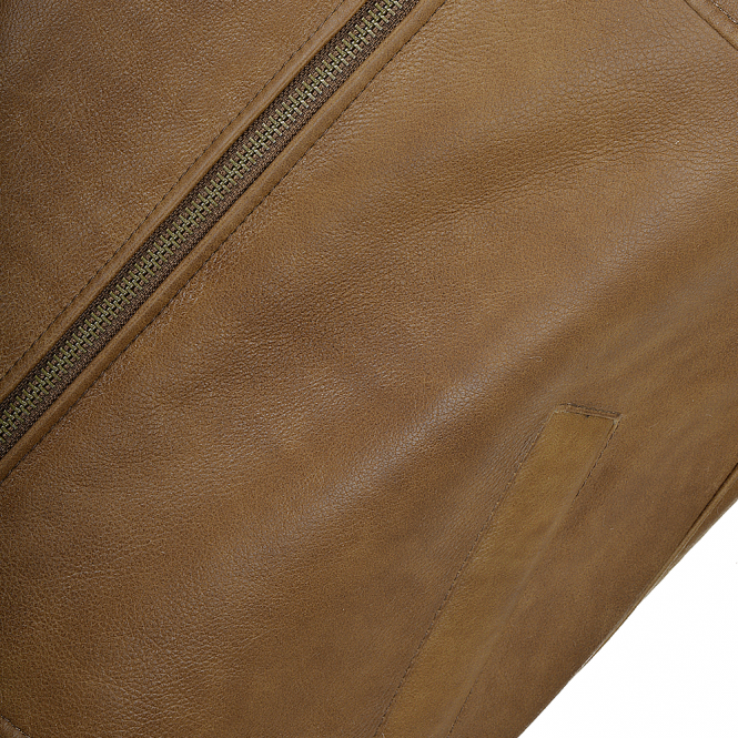 Ashwood Leather Leather Sheepskin Gillet Tan : Norden