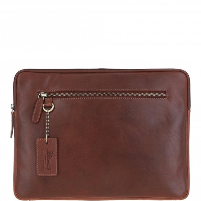 ashwood leather Leather Tablet Holder and A4 Sleeve Section Chestnut: K-40