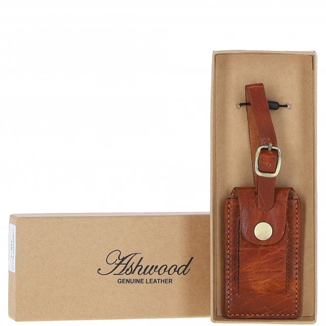 ashwood leather Leather Travel Luggage Tag Honey :Battersea l tag