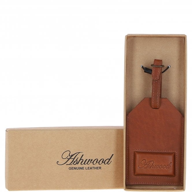 ashwood leather Leather Travel Luggage Tag Tan : 5996