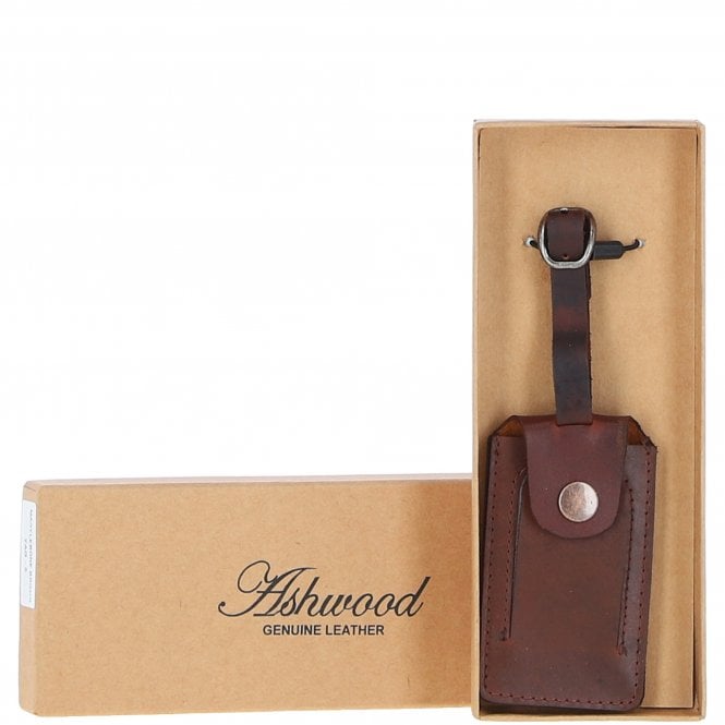 ashwood leather Leather Travel Luggage Tag Tan : Highbury tag 6