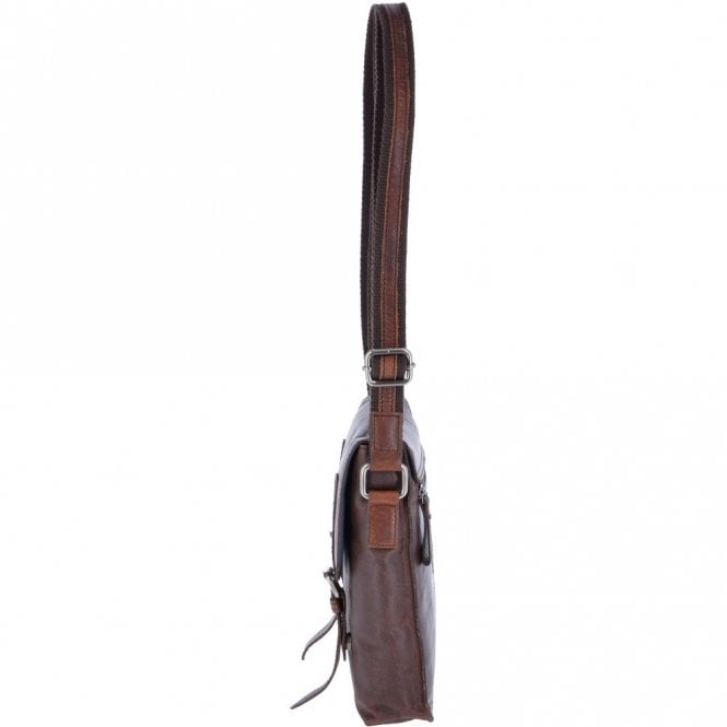 Ashwood Leather Leather Vintage Flight Shoulder Bag Brandy : F-84