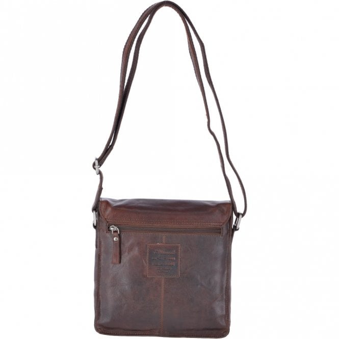 Ashwood Leather Leather Vintage Flight Shoulder Bag Brandy : F-84