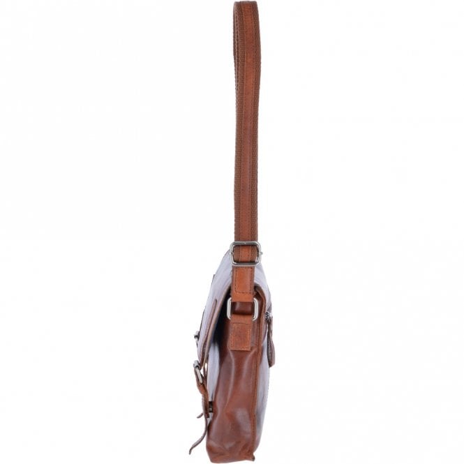Ashwood Leather Leather Vintage Flight Shoulder Bag Tan : F-84