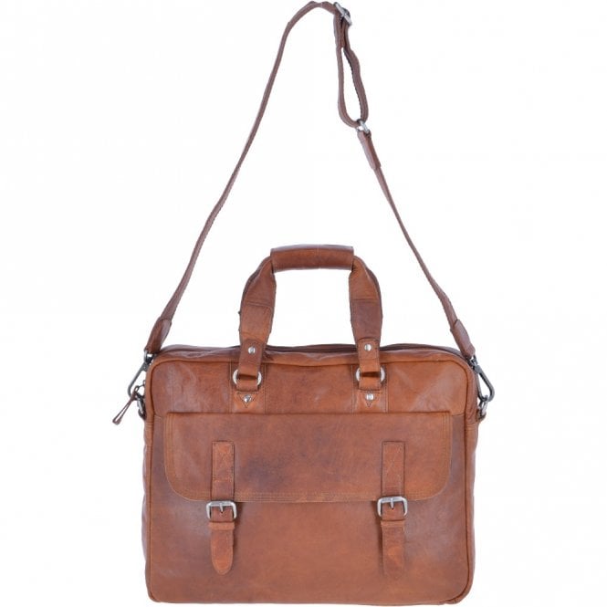 ashwood leather Leather Vintage Laptop Work Bag Tan : F-83