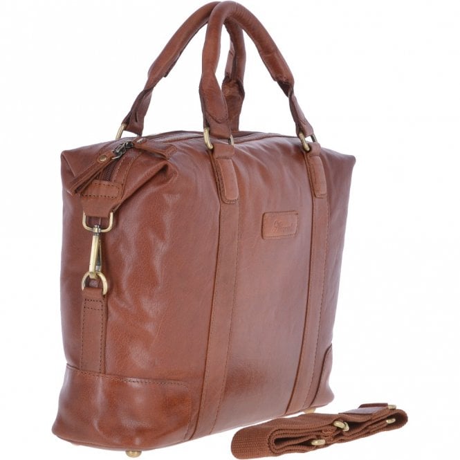 Ashwood Leather Leather Vintage Laptop Work Bag Tan : G-34