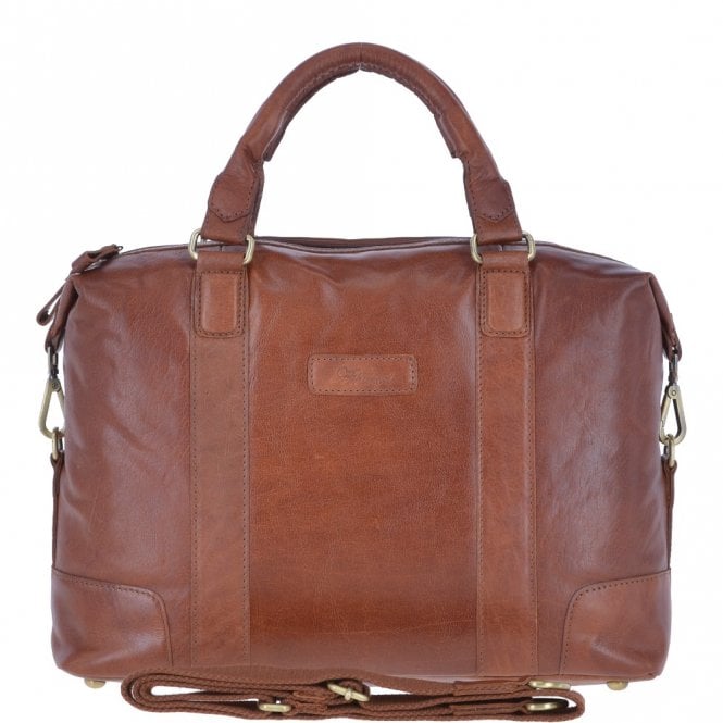 ashwood leather Leather Vintage Laptop Work Bag Tan : G-34
