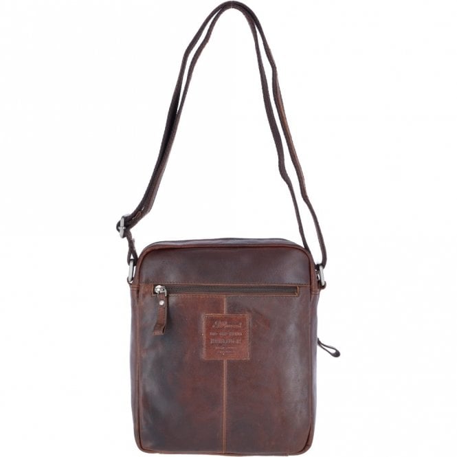 Ashwood Leather Leather Vintage Medium Flight Shoulder Bag Brandy : F-82