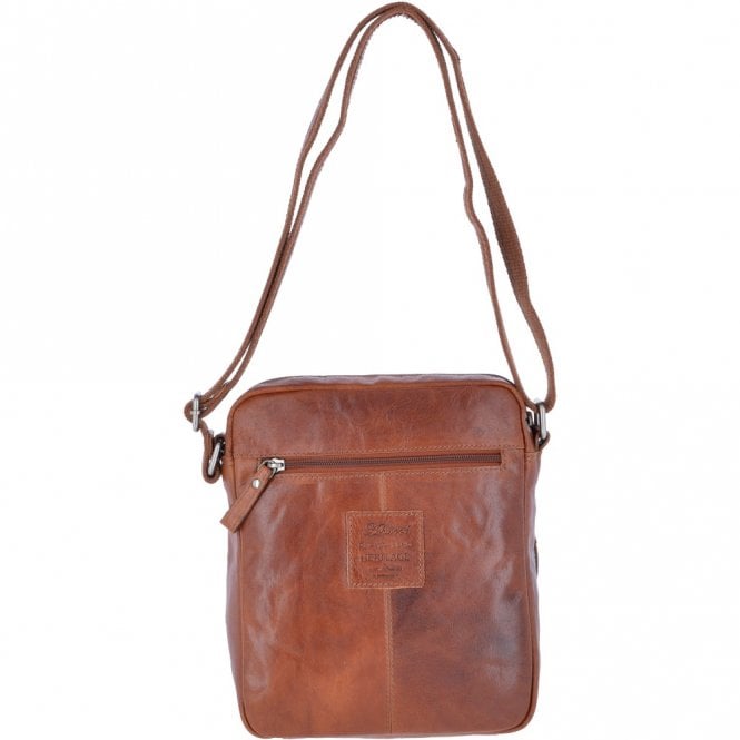 Ashwood Leather Leather Vintage Medium Flight Shoulder Bag Tan : F-82