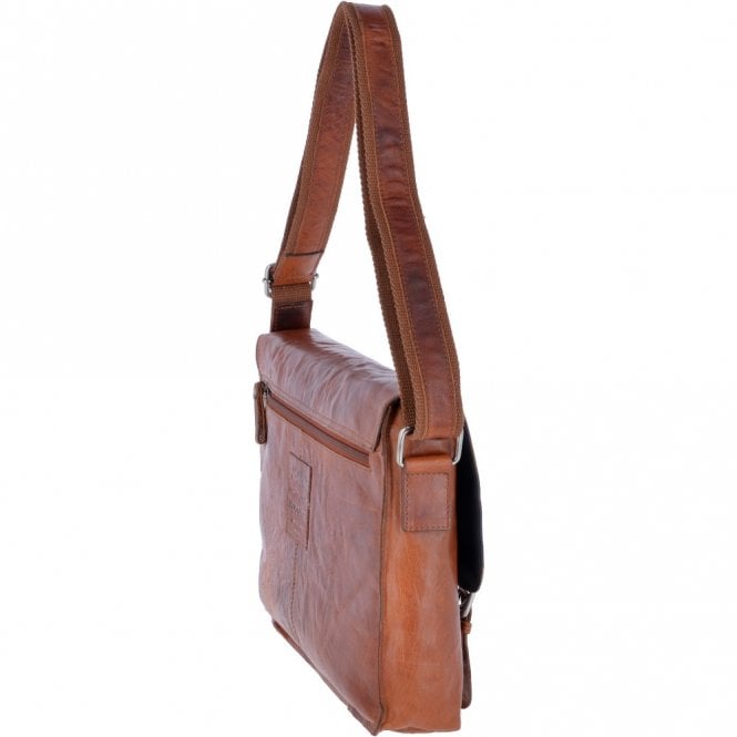 Ashwood Leather Leather Vintage Messenger Bag Tan : F-85