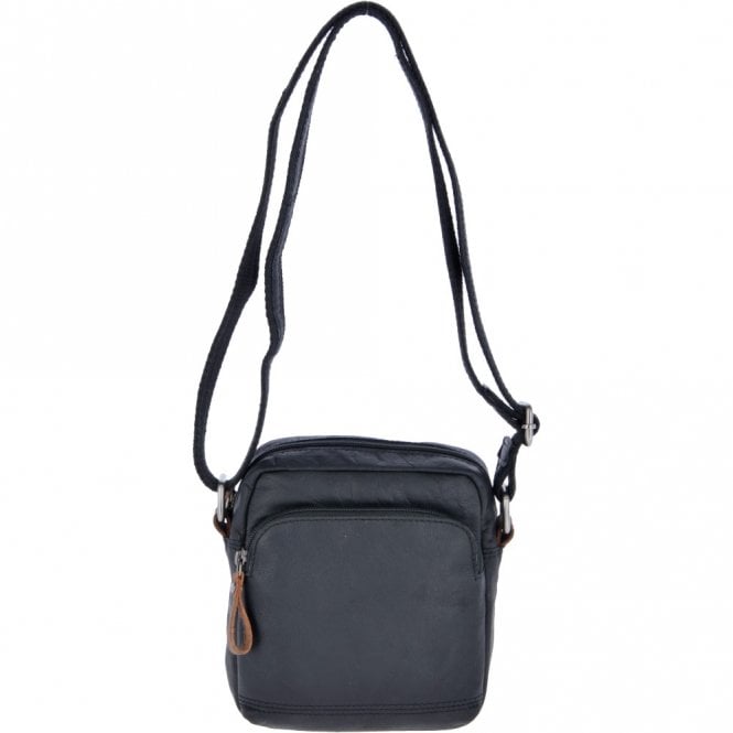 ashwood leather Leather Vintage Small Flight Shoulder Bag Black : F-81 ashwood leather Leather Vintage Small Flight Shoulder Bag Black : F-81