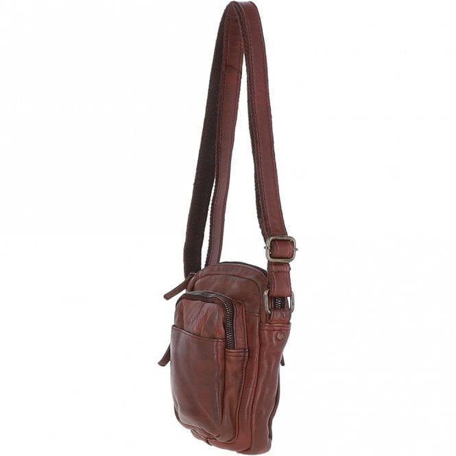 Ashwood Leather Leather Vintage Small Flight Shoulder Bag Brandy : FIN