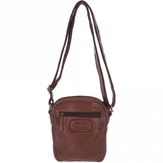 Ashwood Leather Leather Vintage Small Flight Shoulder Bag Brandy : FIN