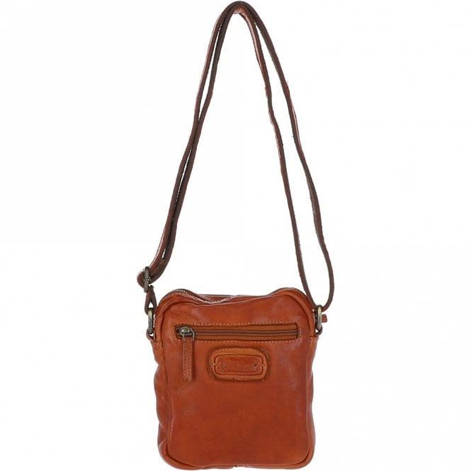Ashwood Leather Leather Vintage Small Flight Shoulder Bag Tan : FIN