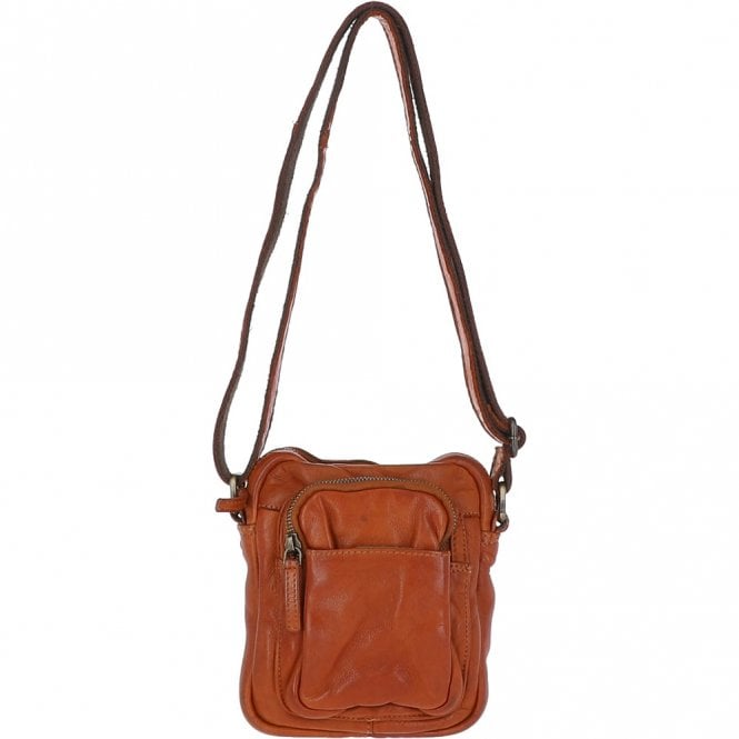 ashwood leather Leather Vintage Small Flight Shoulder Bag Tan : FIN