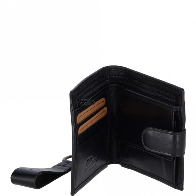 Ashwood Leather Leather Wallet And Keyring Gift Set Black : GS-1287