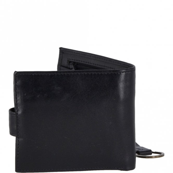 Ashwood Leather Leather Wallet And Keyring Gift Set Black : GS-1287
