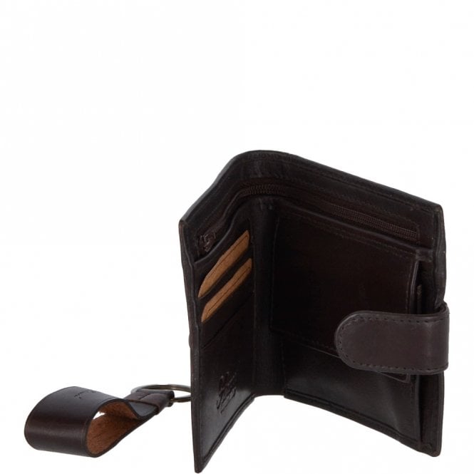 Ashwood Leather Leather Wallet And Keyring Gift Set Brown : GS-1287