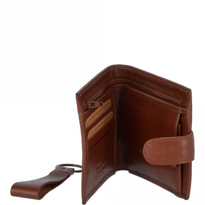 Ashwood Leather Leather Wallet And Keyring Gift Set Chestnut : GS-1287