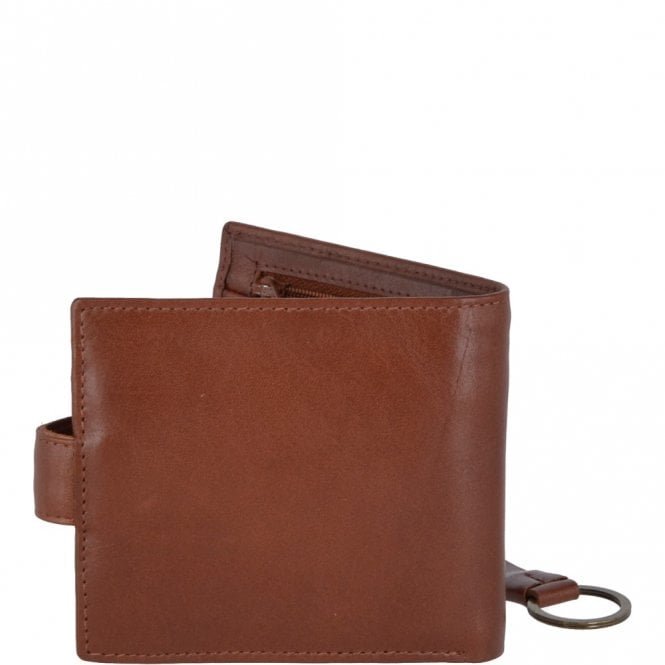 Ashwood Leather Leather Wallet And Keyring Gift Set Chestnut : GS-1287
