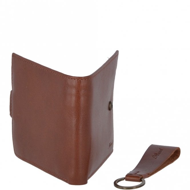 Ashwood Leather Leather Wallet And Keyring Gift Set Chestnut : GS-1287