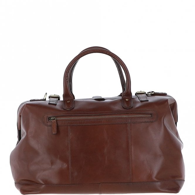 Ashwood Leather Leather Weekend Holdall Brandy : DR BAG
