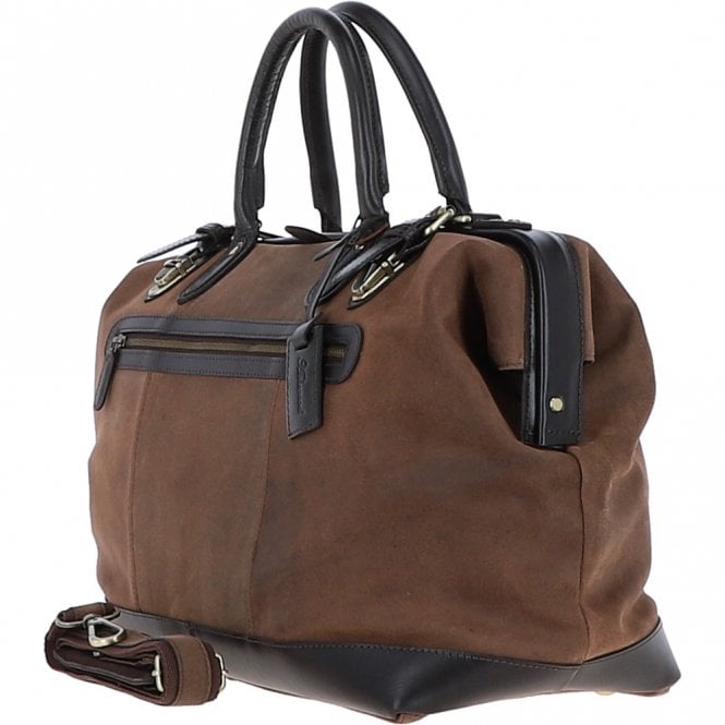 Ashwood Leather Leather Weekend Holdall Brown : DR BAG