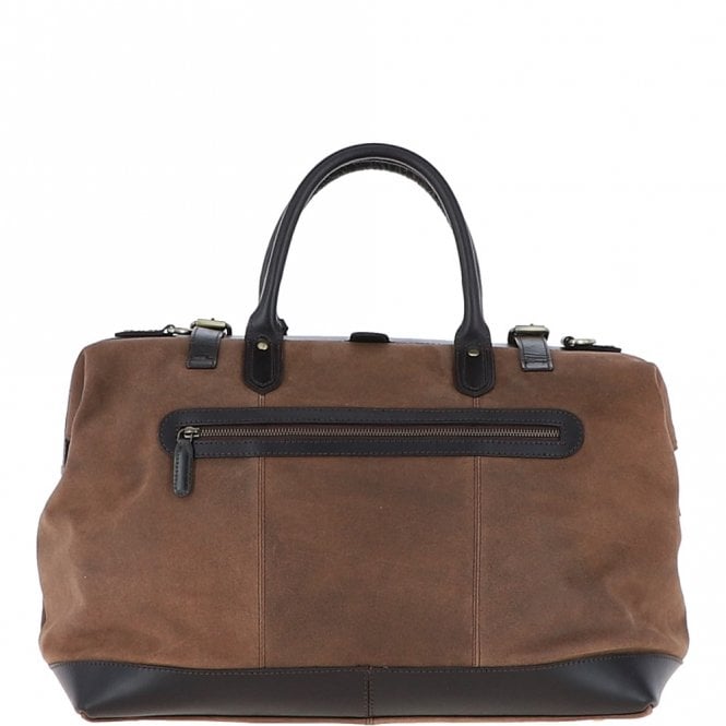 Ashwood Leather Leather Weekend Holdall Brown : DR BAG