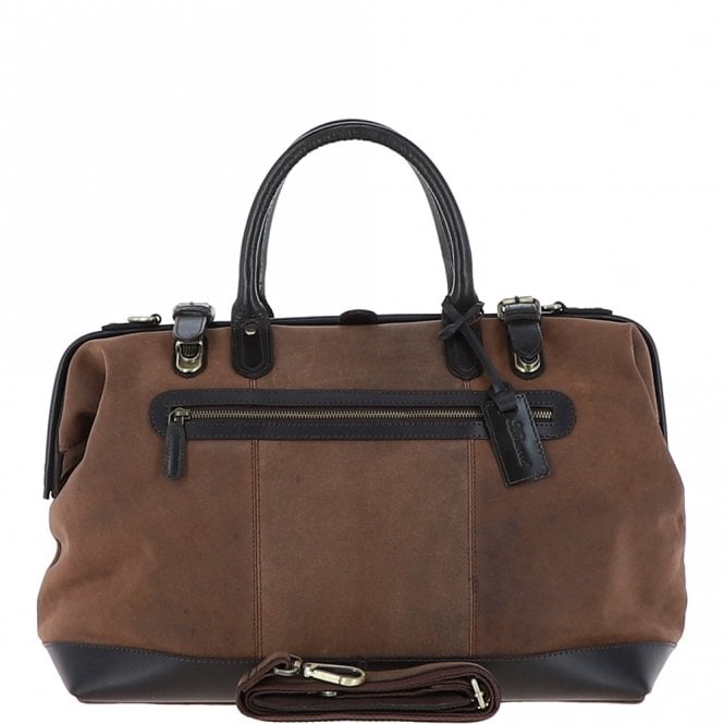 ashwood leather Leather Weekend Holdall Brown : DR BAG