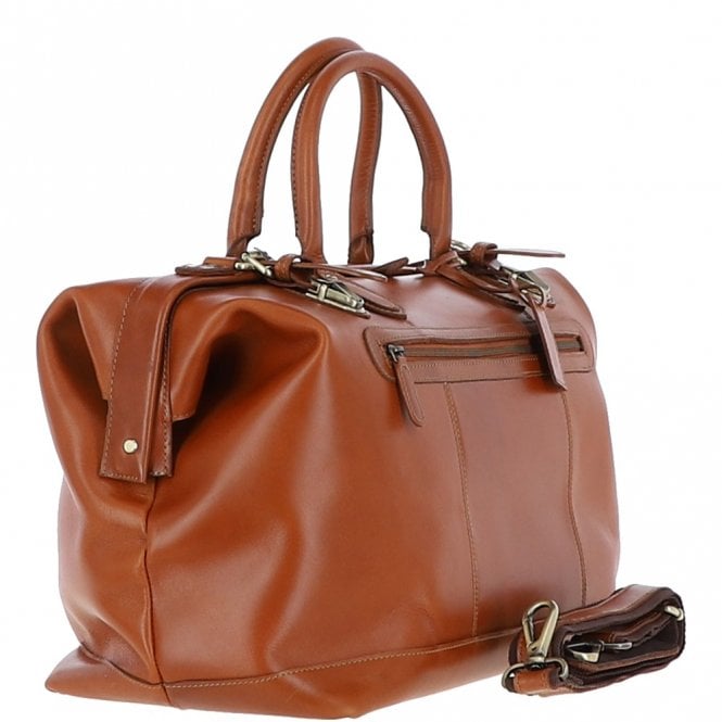 Ashwood Leather Leather Weekend Holdall Chestnut : DR BAG