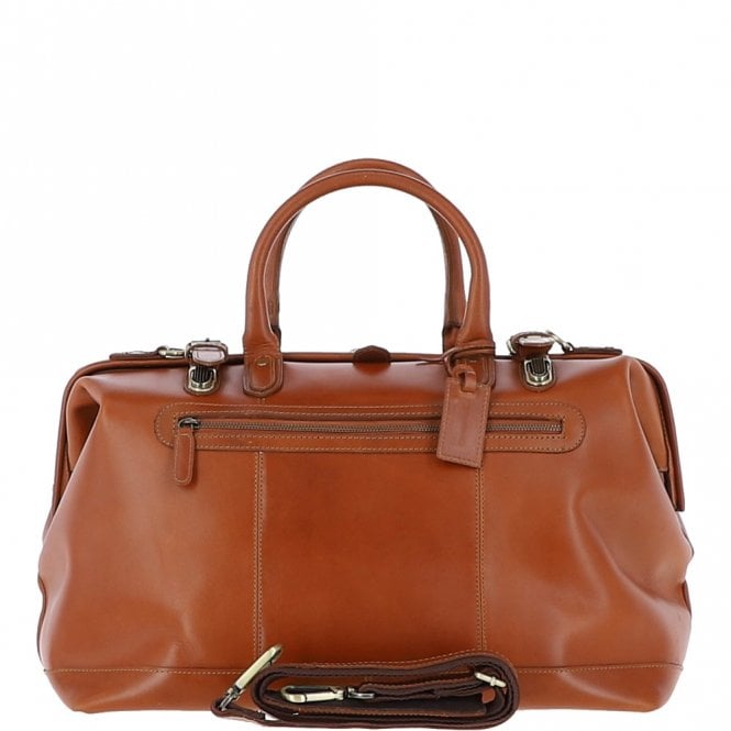 ashwood leather Leather Weekend Holdall Chestnut : DR BAG