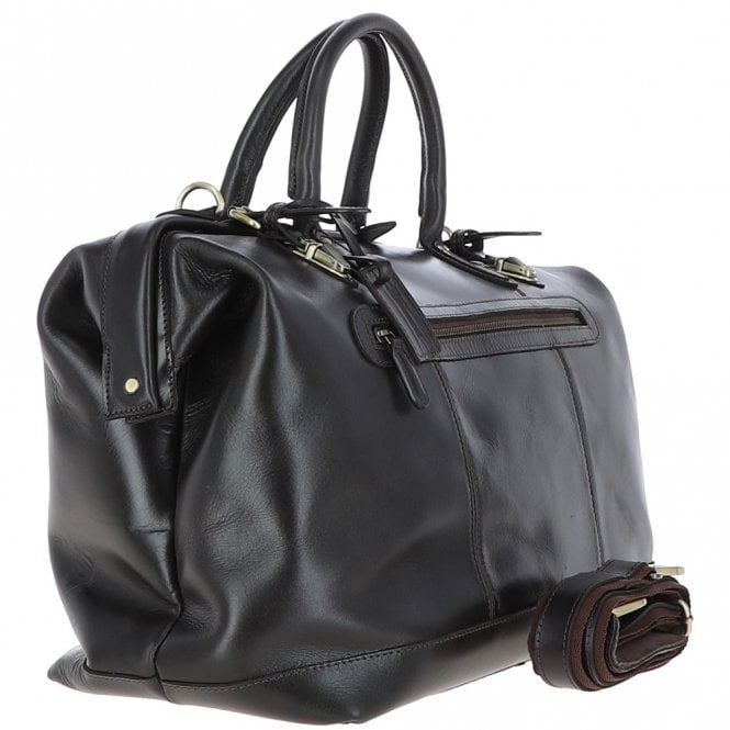 Ashwood Leather Leather Weekend Holdall Dk Brown : DR BAG