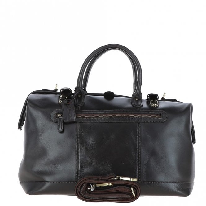 ashwood leather Leather Weekend Holdall Dk Brown : DR BAG