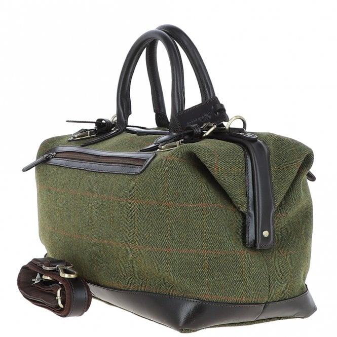Ashwood Leather Leather Weekend Holdall Tweed : DR BAG