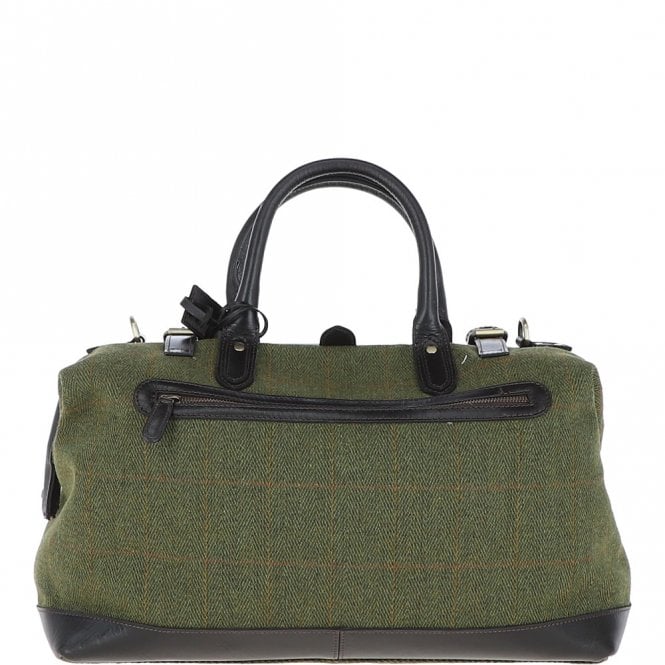 Ashwood Leather Leather Weekend Holdall Tweed : DR BAG