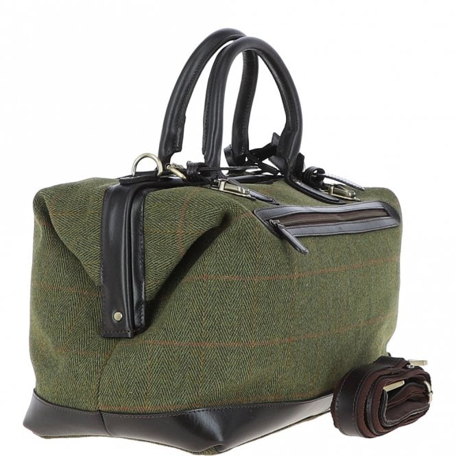Ashwood Leather Leather Weekend Holdall Tweed : DR BAG