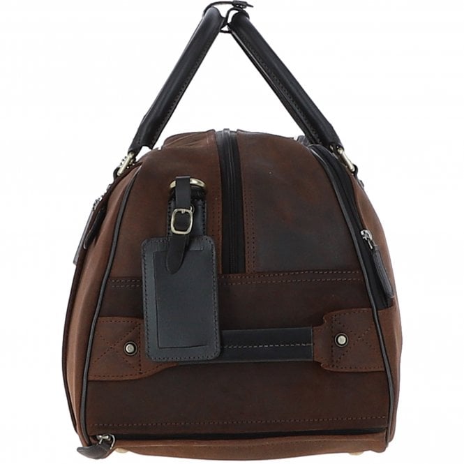 Ashwood Leather Leather Wheeled Weekend Travel Holdall Oily Brown: Adrian