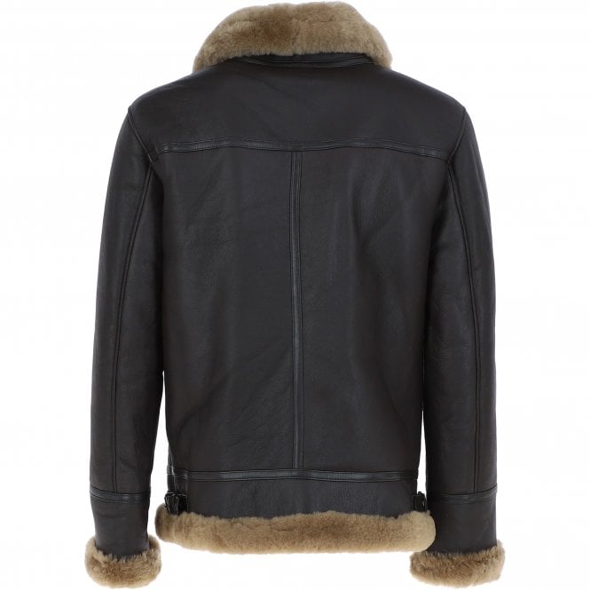 Ashwood Leather Luxury Shearling Pilot Jacket Ginger : Ke-271