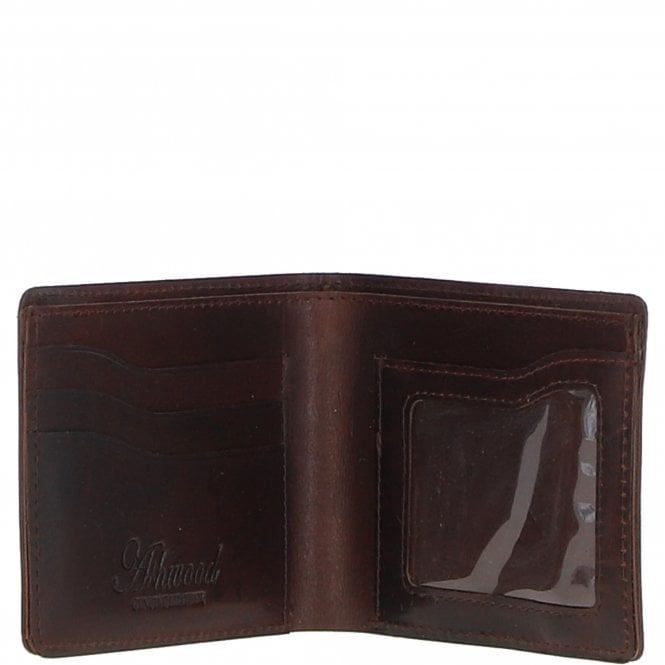 Ashwood Leather Luxury Slim 3 Card Leather Wallet Brandy : 5991