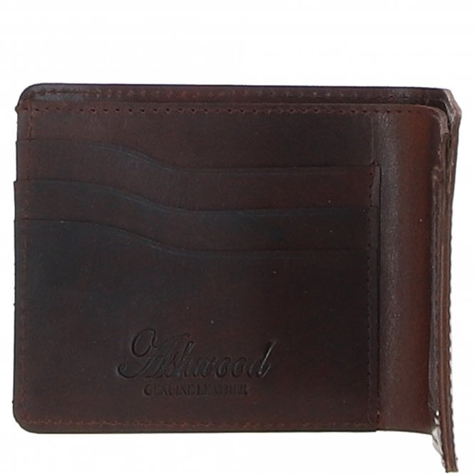 Ashwood Leather Luxury Slim 3 Card Leather Wallet Brandy : 5991