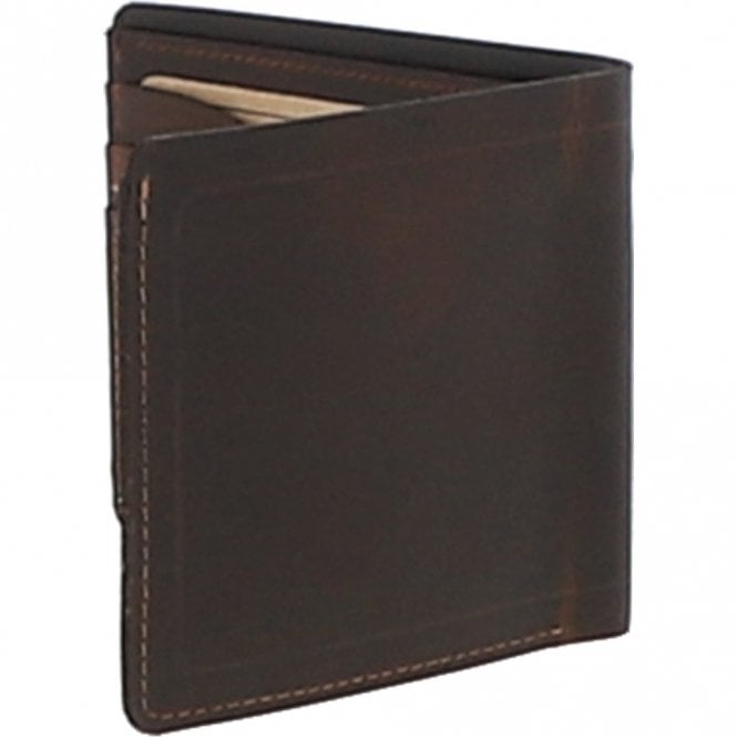 Ashwood Leather Luxury Slim 3 Card Leather Wallet Copper Brown : 5991