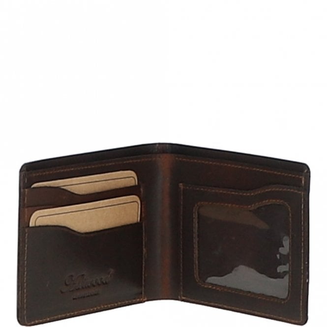 ashwood leather Luxury Slim 3 Card Leather Wallet Copper Brown : 5991