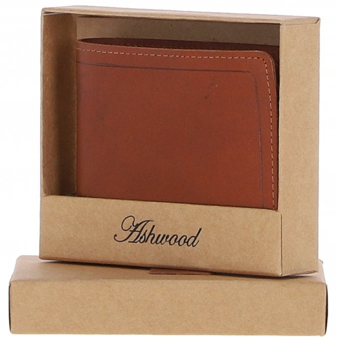 ashwood leather Luxury Slim 3 Card Leather Wallet Tan : 5991