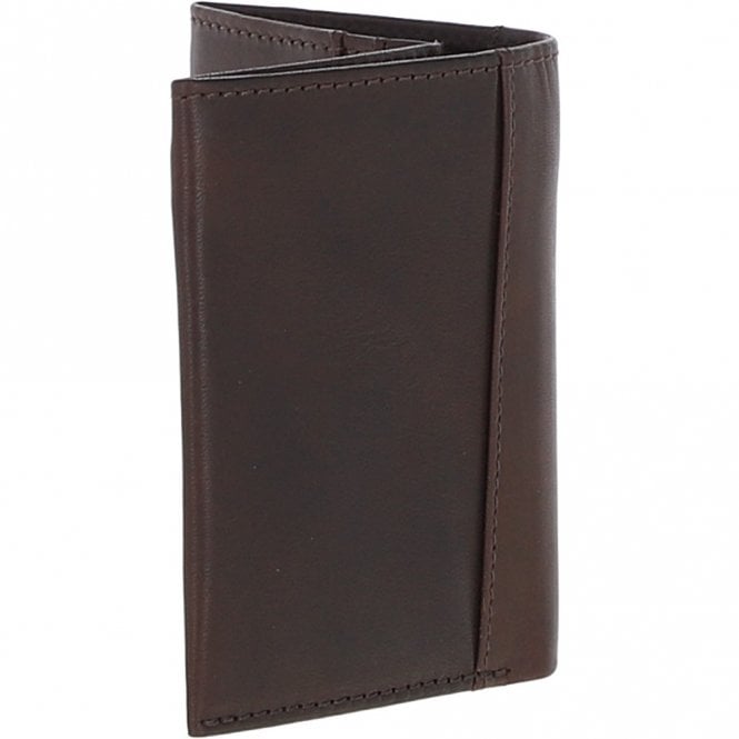 Ashwood Leather Luxury Slim 3 Card Waxy Leather Wallet Brown: W-83