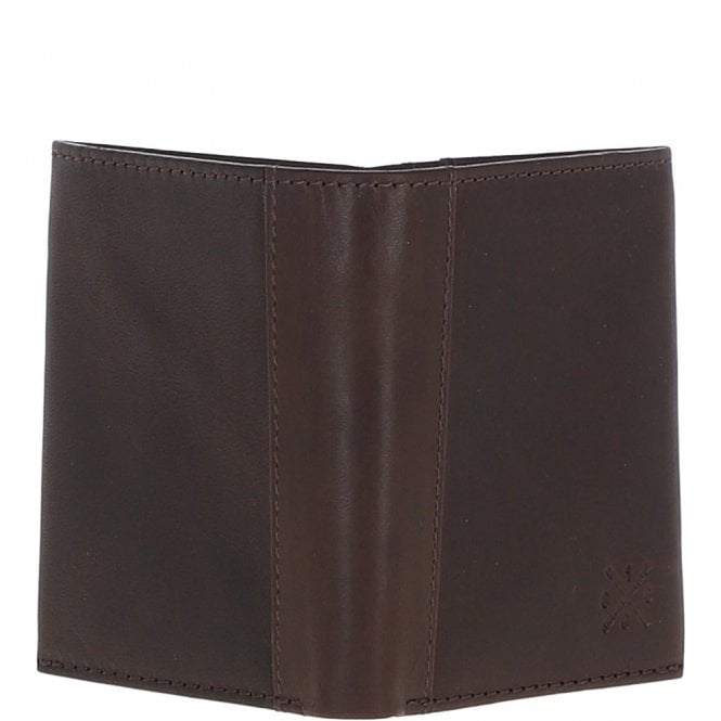 Ashwood Leather Luxury Slim 3 Card Waxy Leather Wallet Brown: W-83