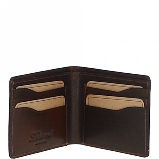 ashwood leather Luxury Slim 6 Card Leather Wallet Copper Brown : 5994