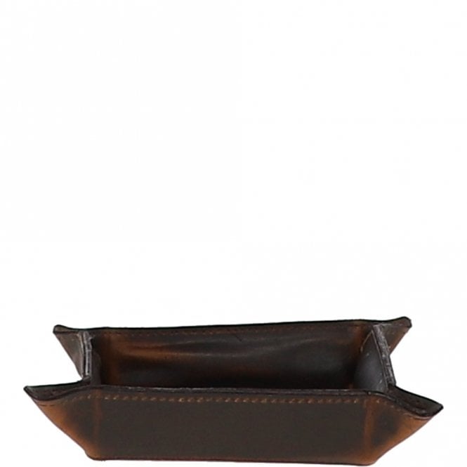 Ashwood Leather Medium Leather Tidy Tray Copper Brown : MLT