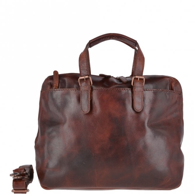 ashwood leather Medium Leather Vintage Laptop Bag Tan: Ralph