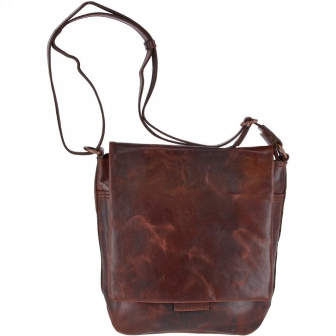 ashwood leather Medium Leather Vintage Messenger Bag Tan : Adam