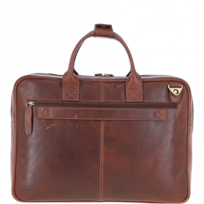 Ashwood Leather Medium Luxury Leather Ipad Work Bag Chestnut: K-46